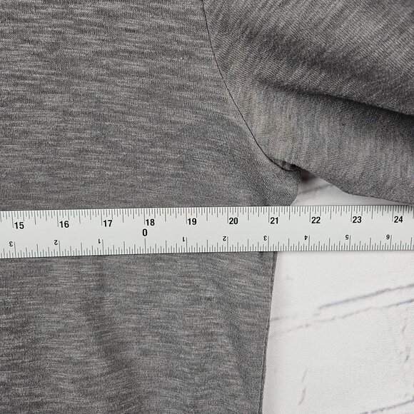 Travis Mathew Gray Long Sleeve Crewneck Shirt Mens M Peru Cotton Blend Modern - Picture 9 of 13